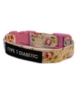Kids Diabetes Medical Alert Bracelet Ditsy Rose