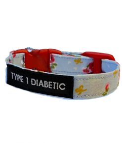 Kids Diabetes Medical Alert Bracelet Shabby Chic