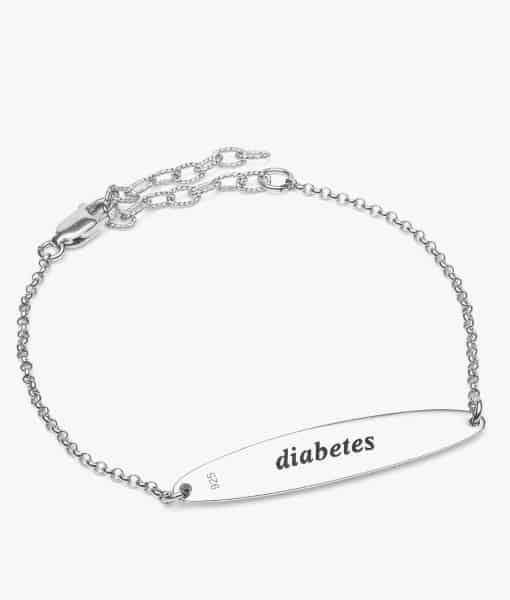 Myabetic Eva Diabetes Bracelet Silver