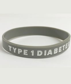 Type 1 Medical ID Band Adult Grey