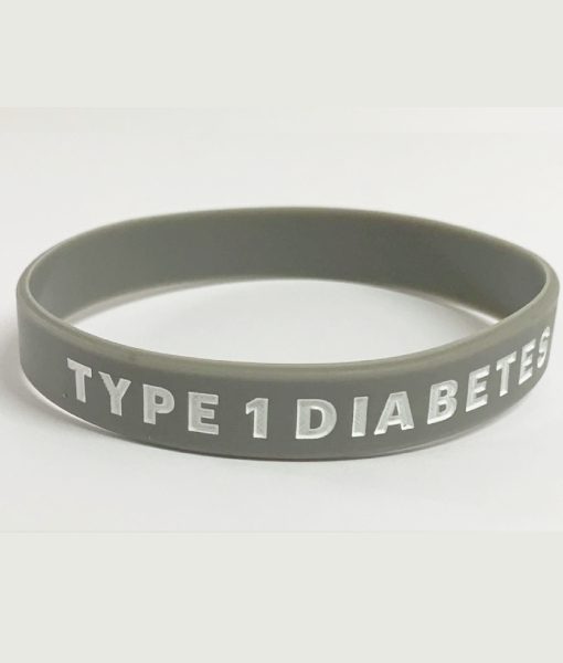 Type 1 Medical ID Band Adult Grey