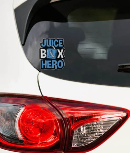 Juice Box Hero Car Sticker