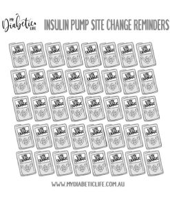 Pump Site Change Stickers