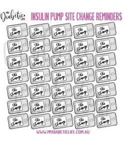 Tslim Pump Site Change Stickers