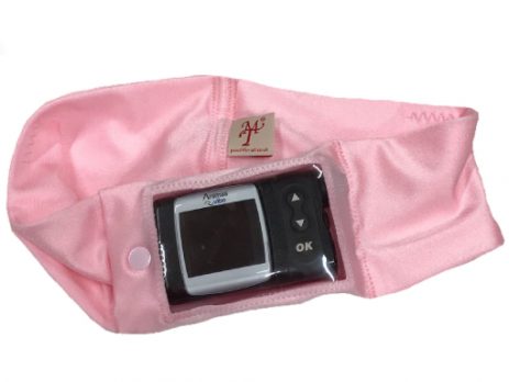 Insulin Pump Band with Window Pink
