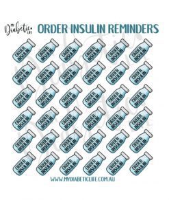 Insulin Reminder Stickers