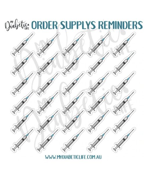 Insulin Supply Order Stickers
