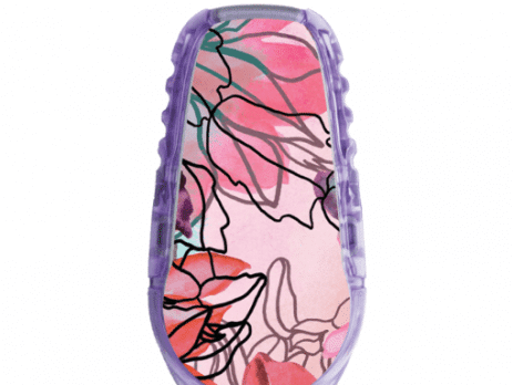 ExpressionMed Whimsical Flowers Dexcom G6 Sticker