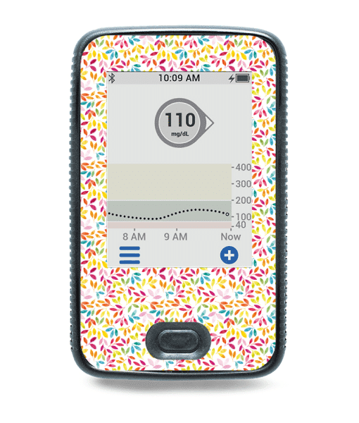 My Diabetic Life Dexcom G6 Receiver Sticker Bright Foliage