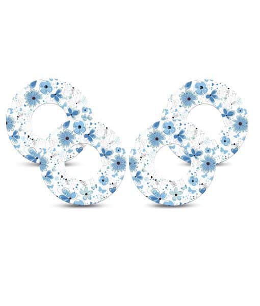 ExpressionMed Libre Tape Cute Blue Flowers