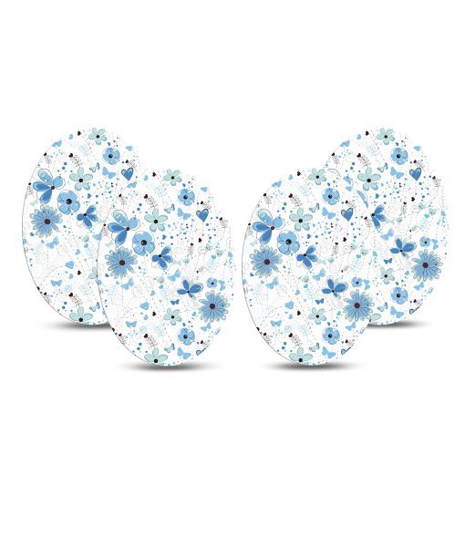 ExpressionMed Medtronic Cute Blue Flowers Tape