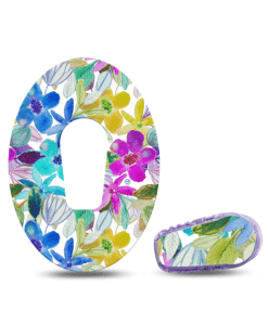 ExpressionMed Watercolour Floral Dexcom G6 Tape and Sticker