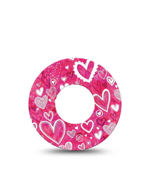 ExpressionMed Libre Tape Whimsical Hearts