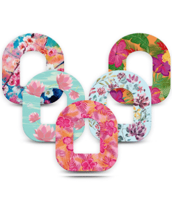 ExpressionMed Omnipod Colourful Floral Patch Variety Pack