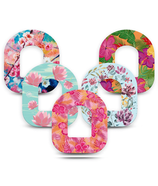 ExpressionMed Omnipod Colourful Floral Patch Variety Pack