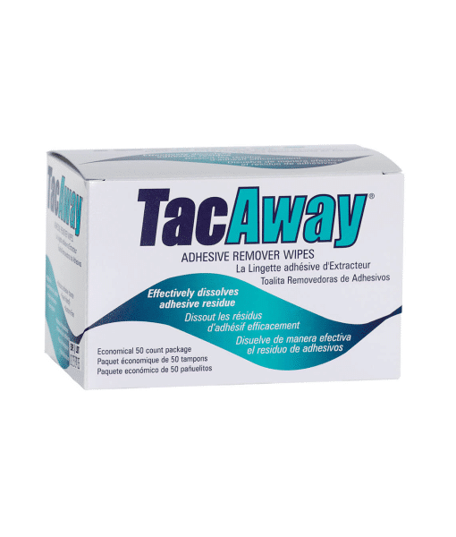TacAway Adhesive Remover Wipes 50 pack