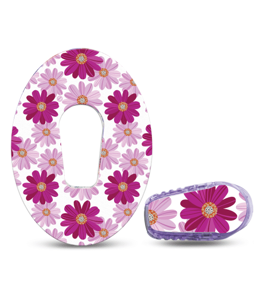 ExpressionMed Brilliant Daisies Dexcom G6 Tape and Sticker