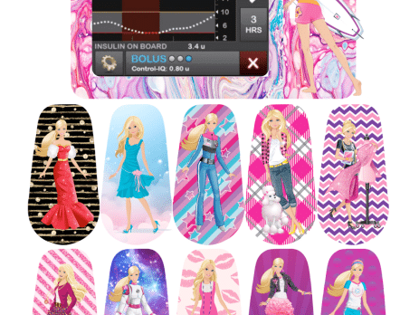 Barbie World T:Slim and Dexcom Sticker Set