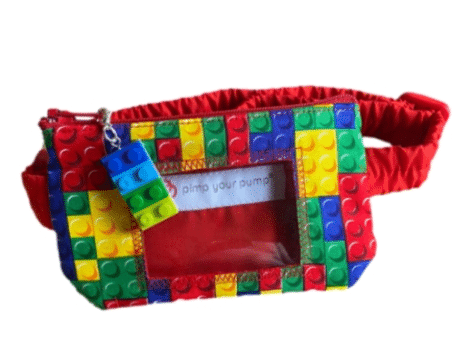 Insulin Pump Pouch Lego with Vinyl Screen