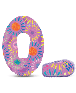 ExpressionMed Giant Daisies Dexcom G6 Tape and Sticker